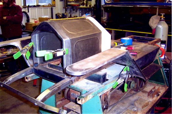 New hood, radiator shell and fenders